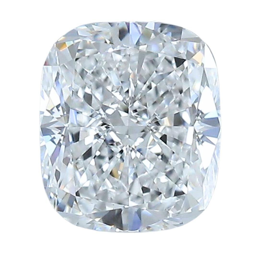 Perfection lumineuse : 1,01 carat diamant taille coussin idéale, certifié GIA en vente 2