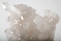 Luminous Rock Crystal Mounted on Custom Stand, 15"H