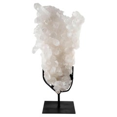 Luminous Rock Crystal Mounted on Custom Stand, 15"H