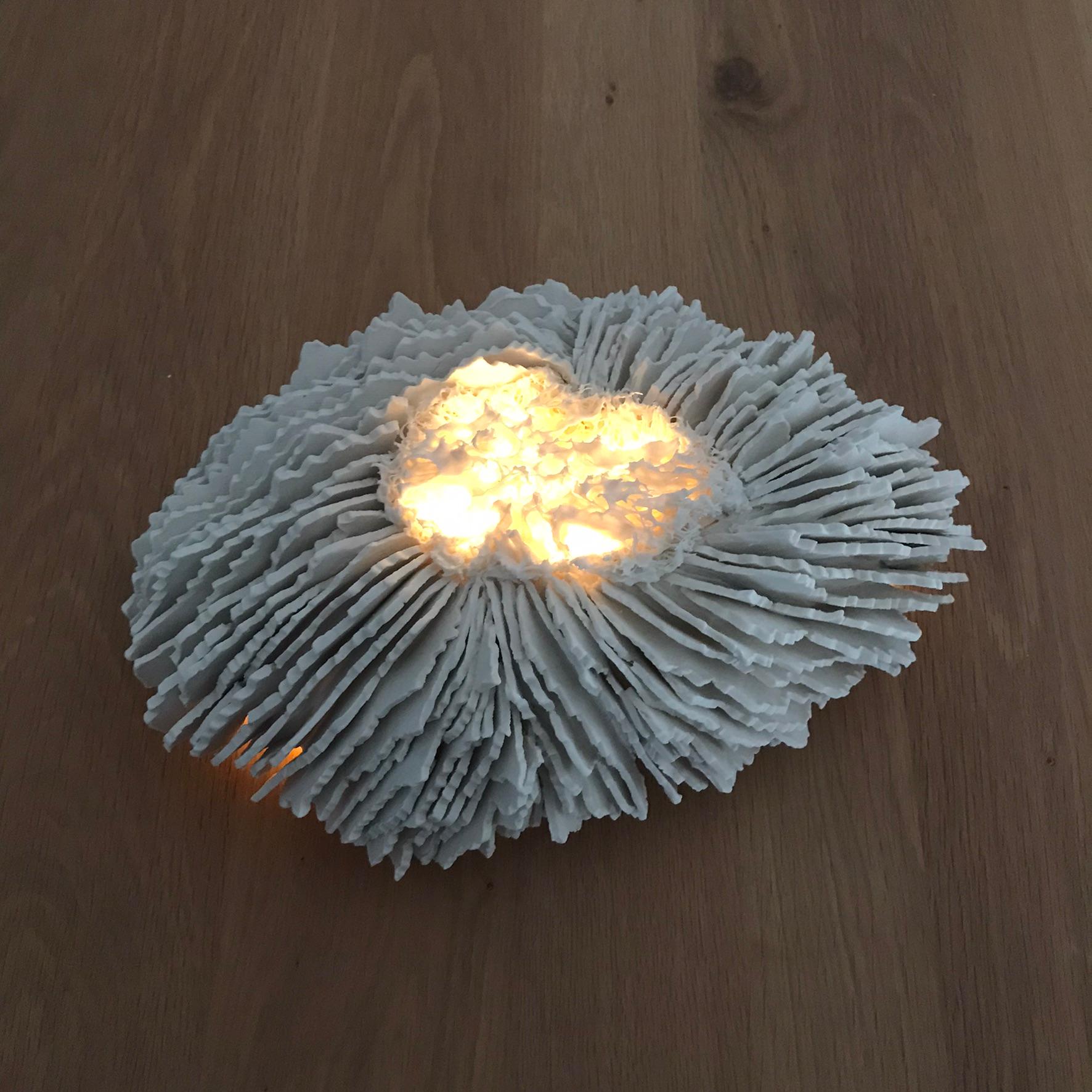 Fait main Sculpture lumineuse Islande en vente