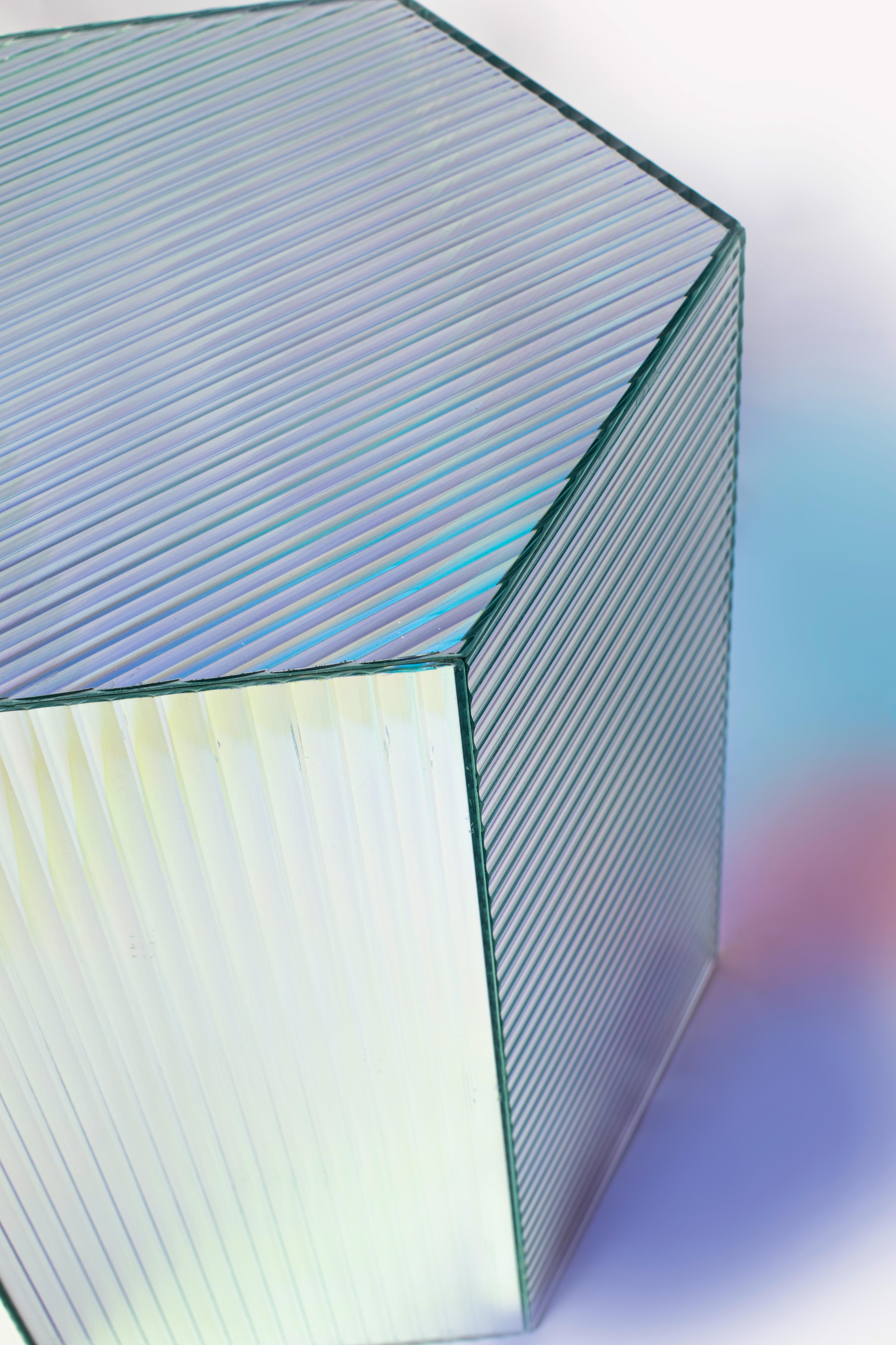 Post-Modern Luminous Side Table by Yugen Lab For Sale