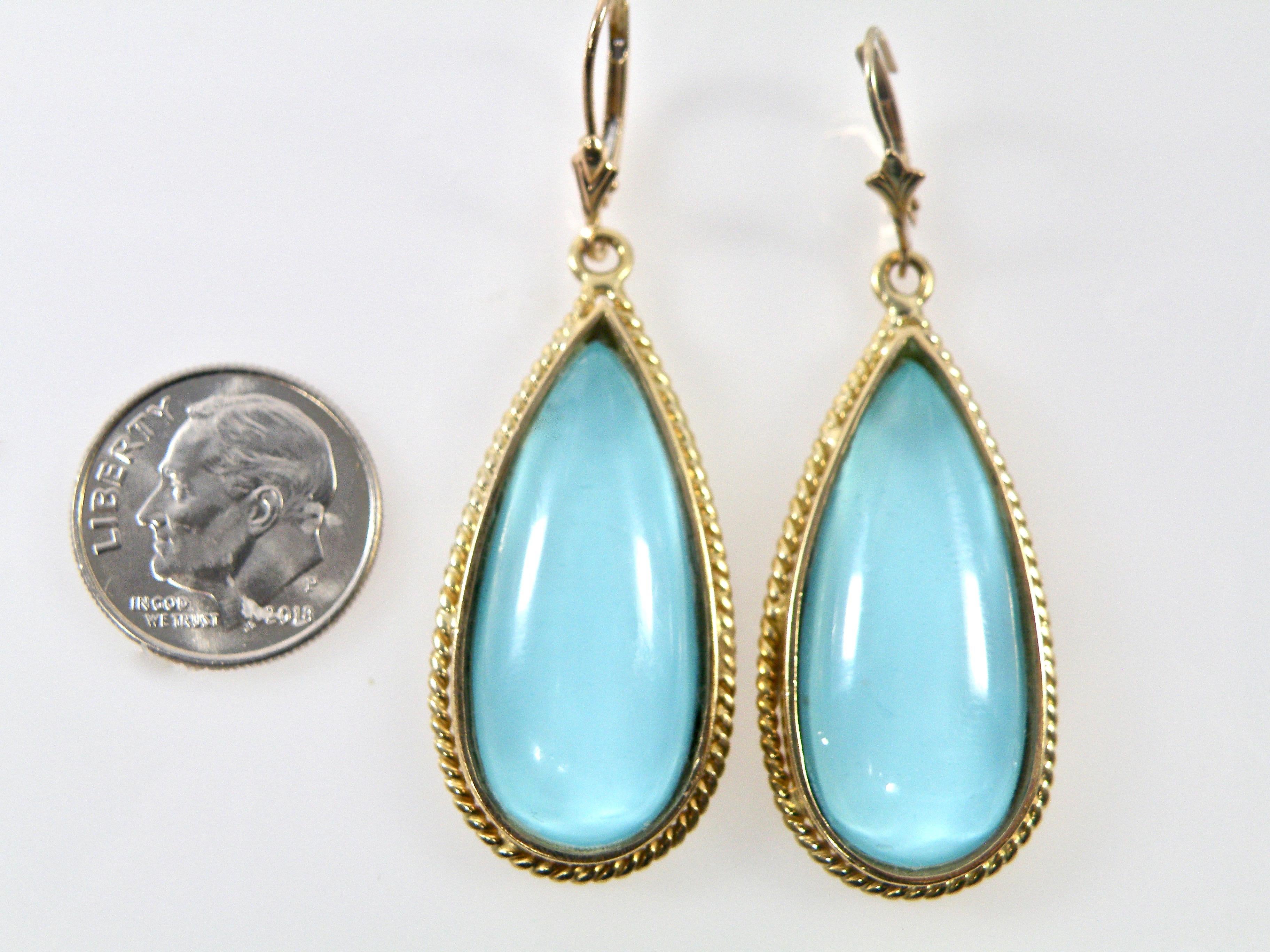 Women's Luminous Turquoise Drop Earrings