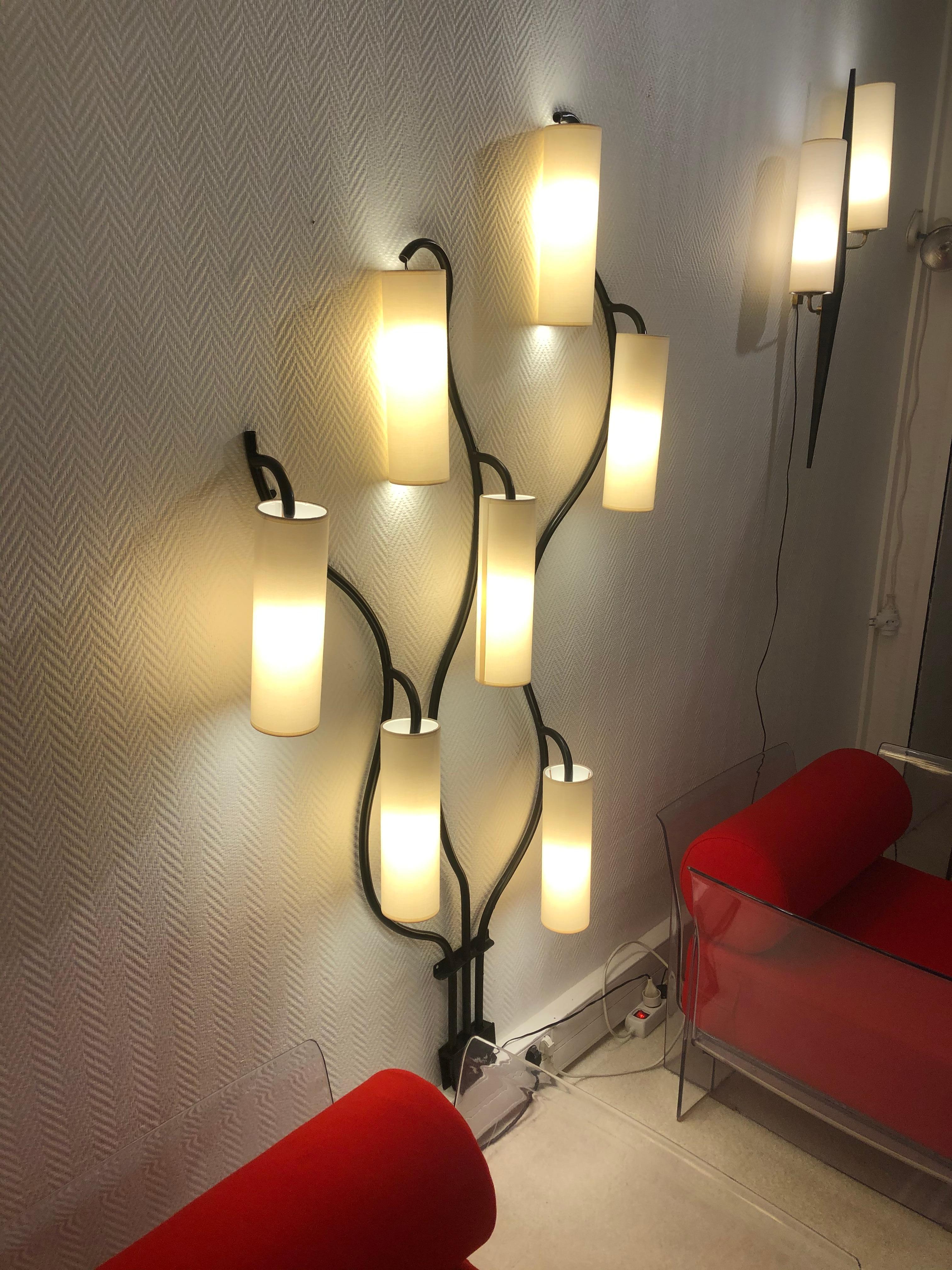 Luminous Wall with 7-Lights Arms For Sale 9