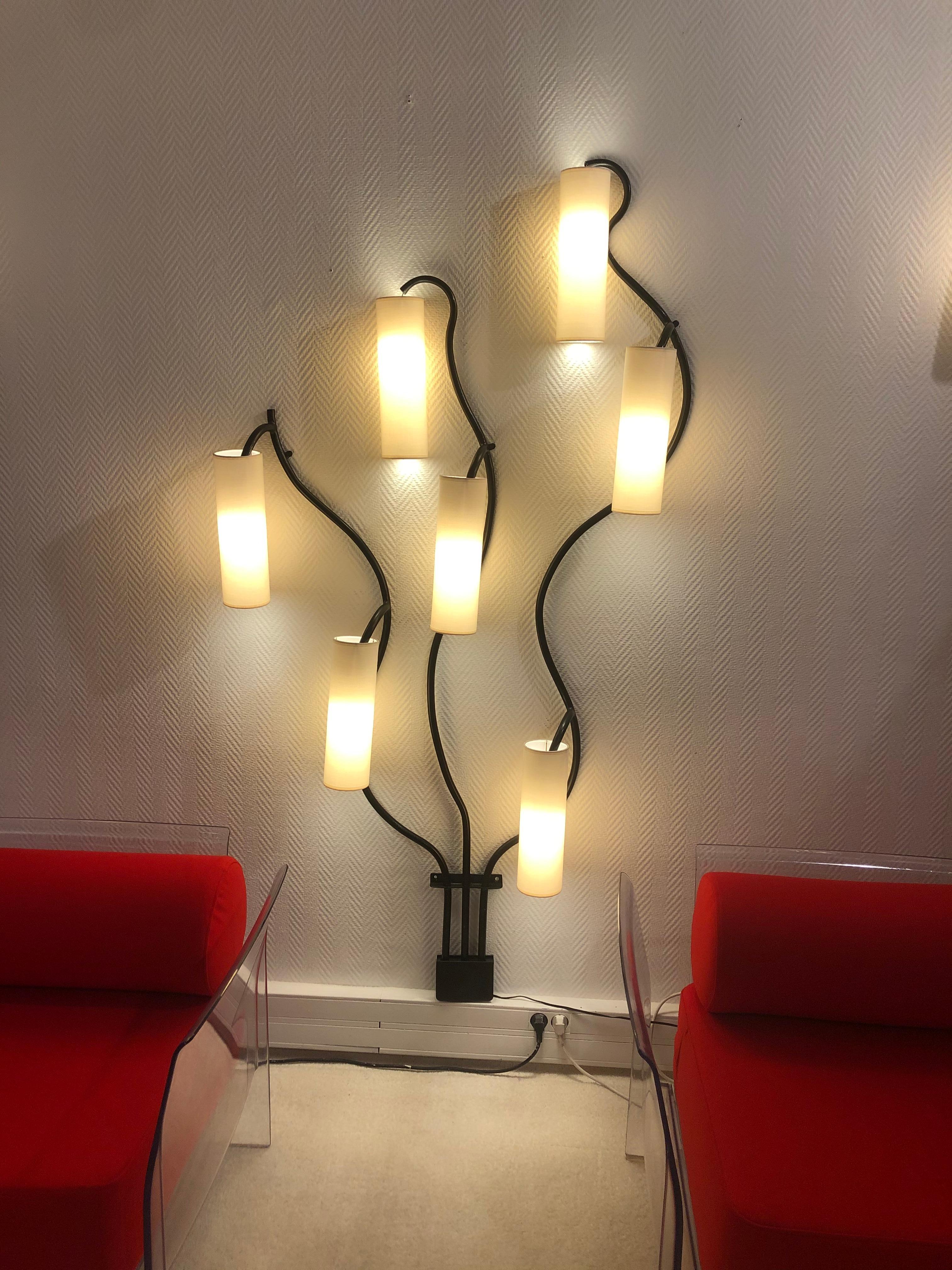 Luminous Wall with 7-Lights Arms For Sale 10