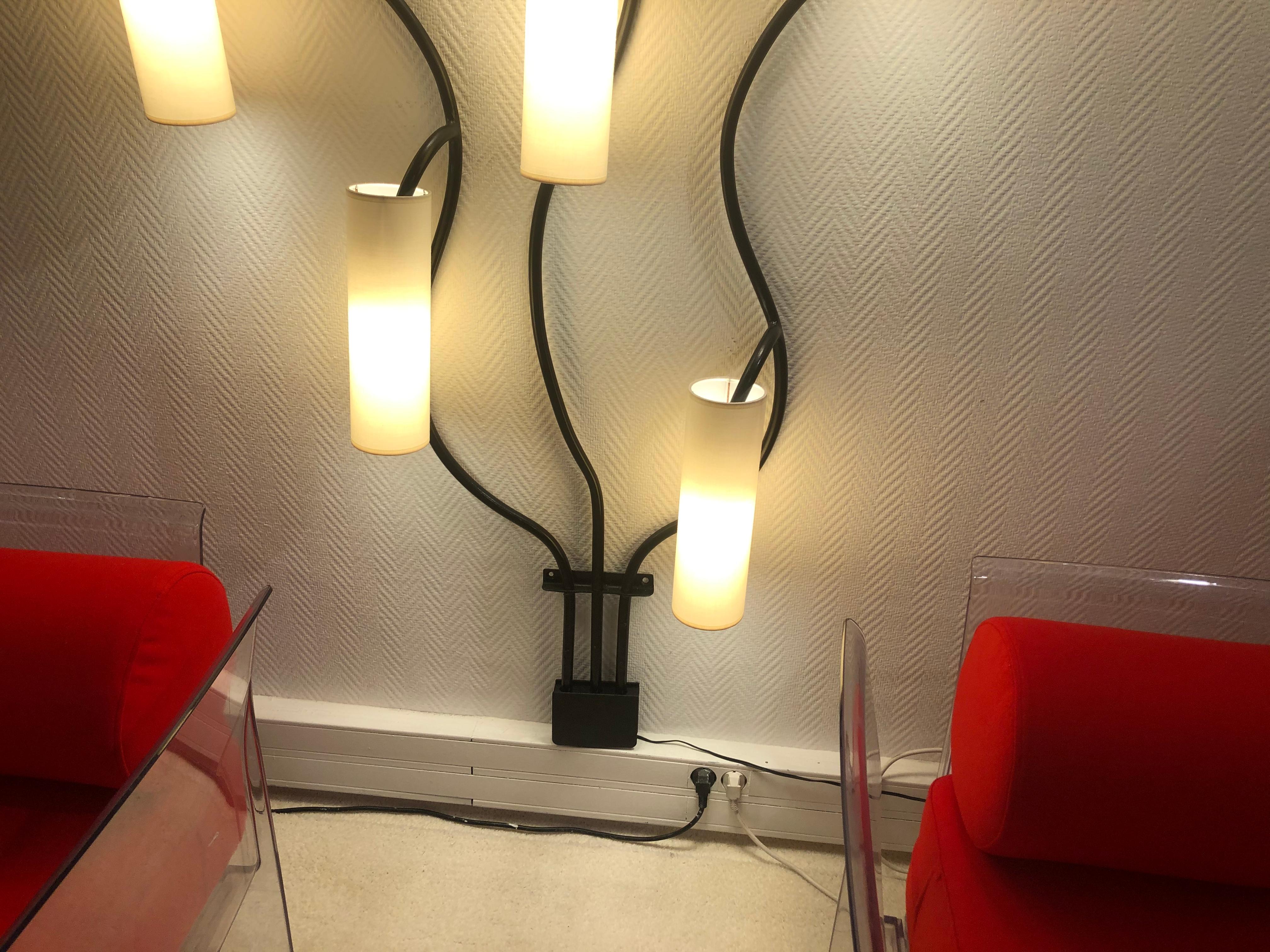 Luminous Wall with 7-Lights Arms For Sale 11