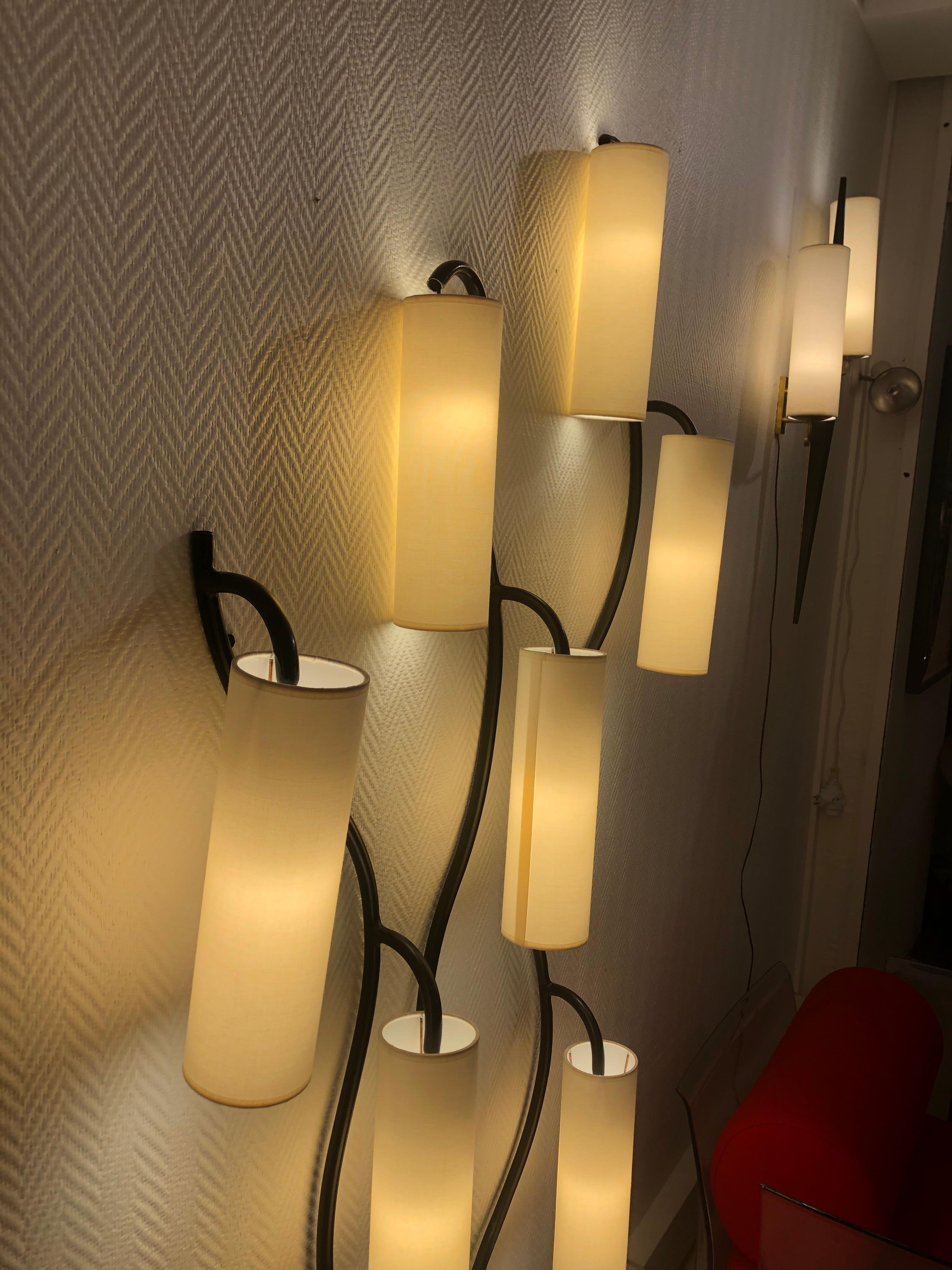 Luminous Wall with 7-Lights Arms For Sale 2