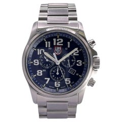 Luminox Atacama Field Montre chronographe pour homme avec cadran en acier et quartz bleu XL.1944.M