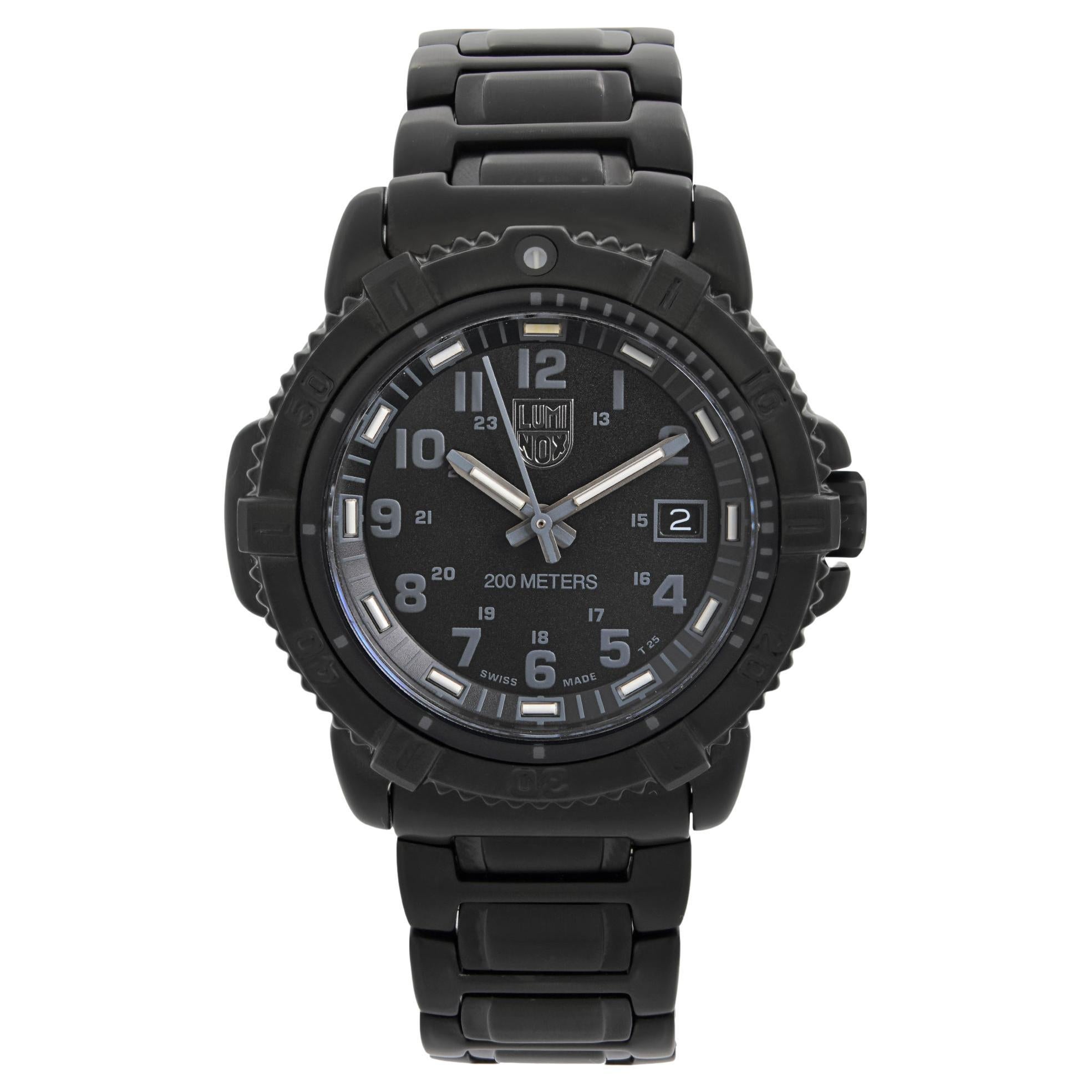 Luminox Colormark Steel Date Black Dial Unisex Quartz Watch XS.7252.BO