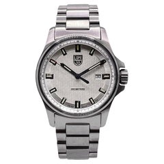 Used Luminox Dress Field 1830 Series Steel Silver Dial Quartz Mens Watch XL.1839