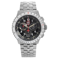 Luminox F-22 Raptor Chrono Titanium Black Dial Quartz Mens Watch XA.9241.M