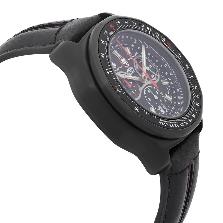 Luminox F22 Raptor 44mm Chronograph Titanium Black Dial Quartz Men