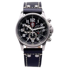 Luminox Field Chrono Alarm 1840 Series Steel Black Dial Quartz Men Watch XL.1848