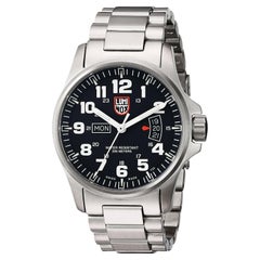 Luminox Field Day Date Serie 1820 Orologio da uomo al quarzo con quadrante nero e acciaio XS.1822