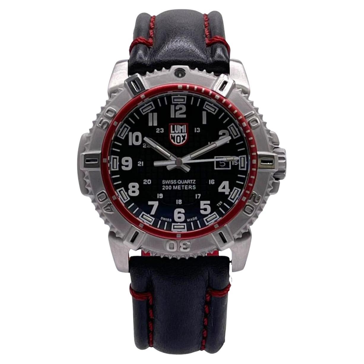 Luminox Modern Mariner 6250 Series Steel Black Dial Quartz Mens Watch XS.6265