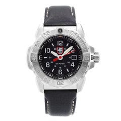 Luminox Navy Seal Stainless Steel Black Dial Quartz Mens Watch XS.3251