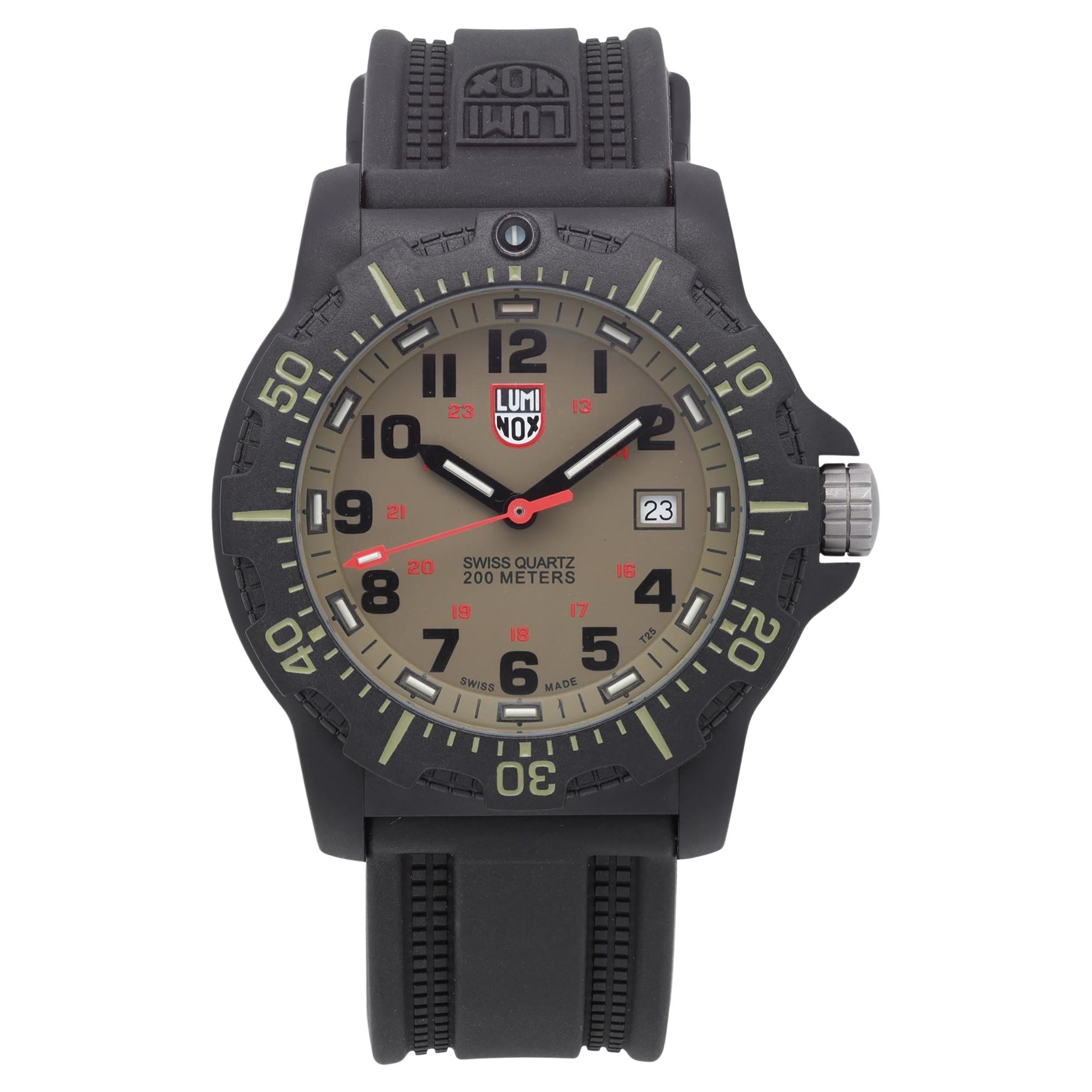 Luminox Navy Seal Black OPS Carbonox Green Dial Quartz Mens Watch XL.8813