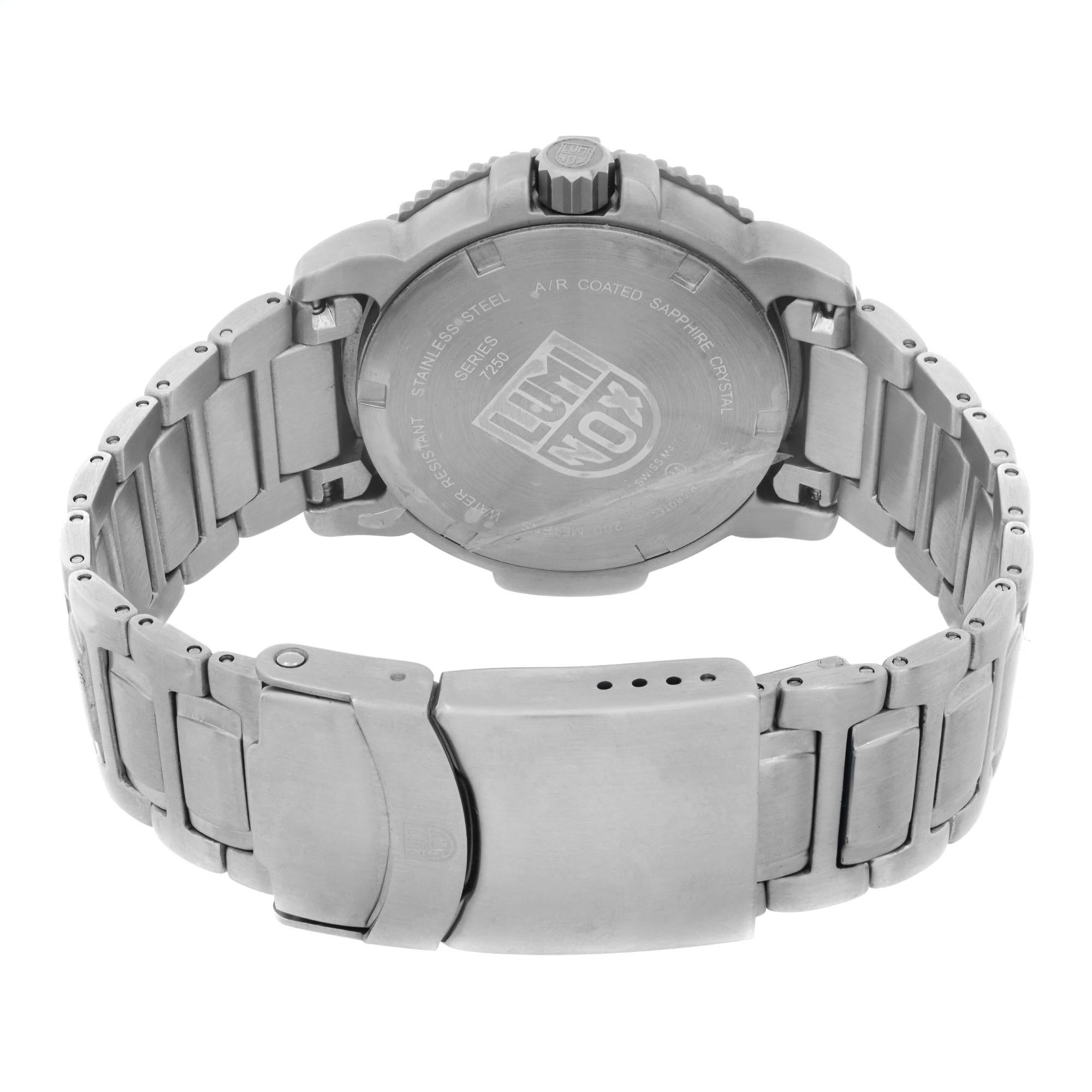 luminox steel colormark watch stainless steel/black