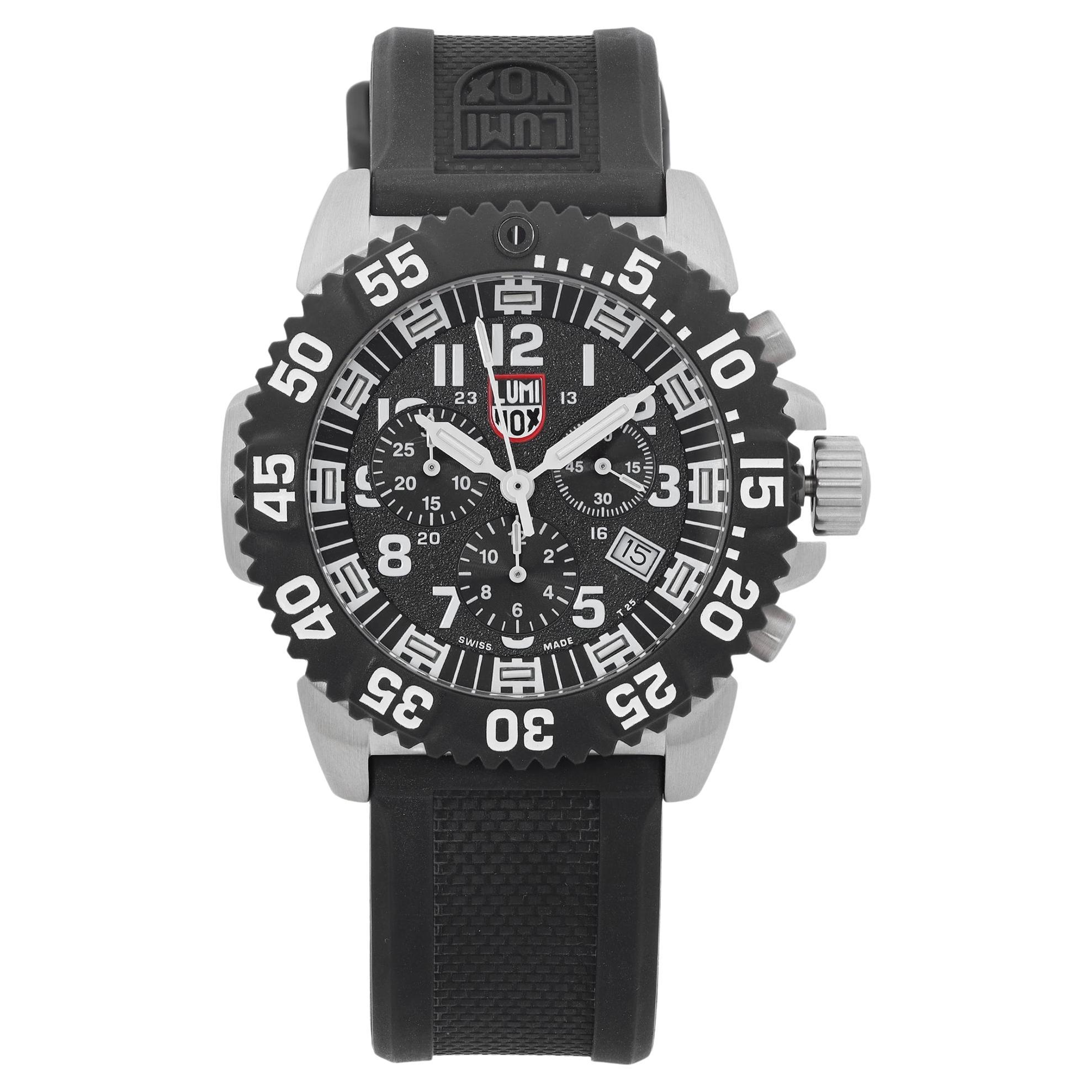 Luminox Navy Seal Colormark Steel Chronograph Black Dial Quartz Watch XS.3181