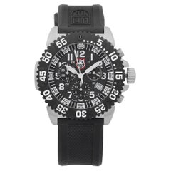 Used Luminox Navy Seal Colormark Steel Chronograph Black Dial Quartz Watch XS.3181