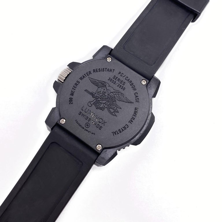 Luminox Razor Dobbs 3050 Series 44mm Carbon Blue Dial Quartz Watch XS ...