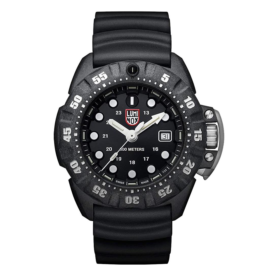 Men's Luminox Scott Cassell Deep Dive Carbon Black Dial Quartz Mens Watch XS.1551