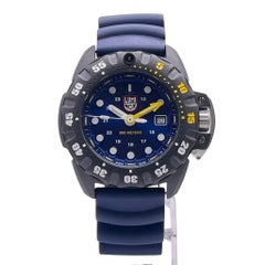 Luminox Scott Cassell Deep Dive Carbon Blue Dial Quartz Mens Watch XS.1553