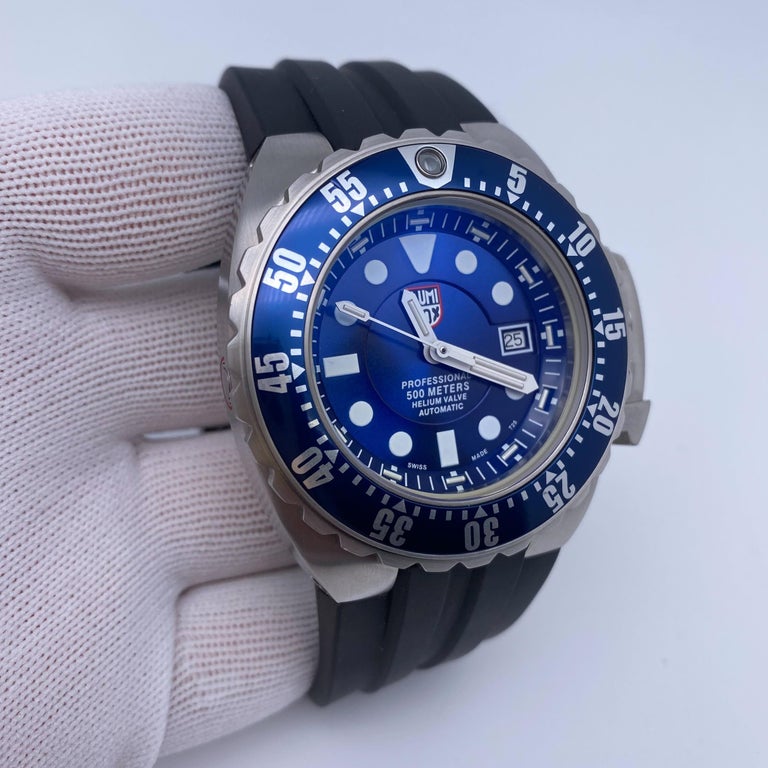 Luminox Sea Deep Dive 1500 Series Steel Blue Dial Automatic Mens Watch