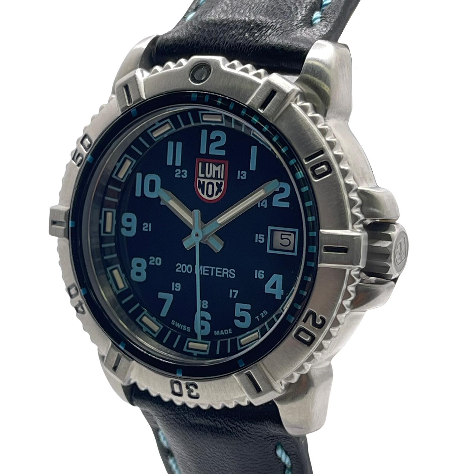 Luminox Steel Colormark Stahl Schwarzes Zifferblatt Quarz Unisex-Uhr XS.7253 1