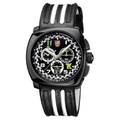 Used Luminox Tony Kanaan Limited Edition Steel Black Dial Quartz Mens Watch XL.1142