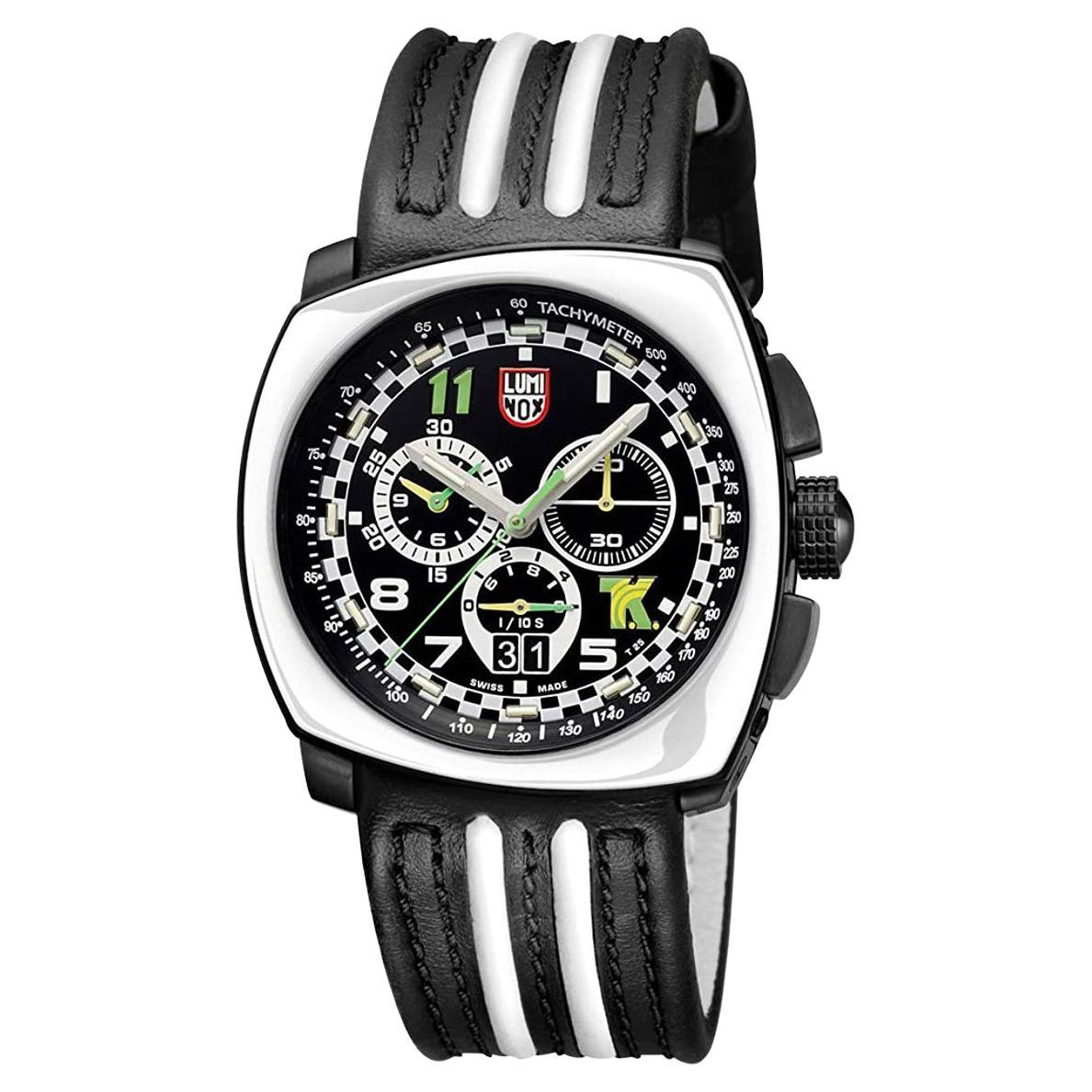 Luminox Tony Kanaan Herrenuhr aus Stahl mit schwarzem Zifferblatt XL.1143, limitierte Auflage