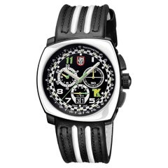 Used Luminox Tony Kanaan Limited Edition Steel Black Dial Quartz Mens Watch XL.1143