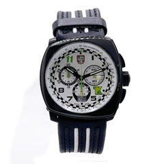 Luminox Tony Kanaan: Herrenuhr aus Stahl mit weißem Zifferblatt XL.1146, limitierte Auflage