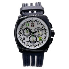 Luminox Tony Kanaan: Herrenuhr aus Stahl mit weißem Zifferblatt XL.1146, limitierte Auflage