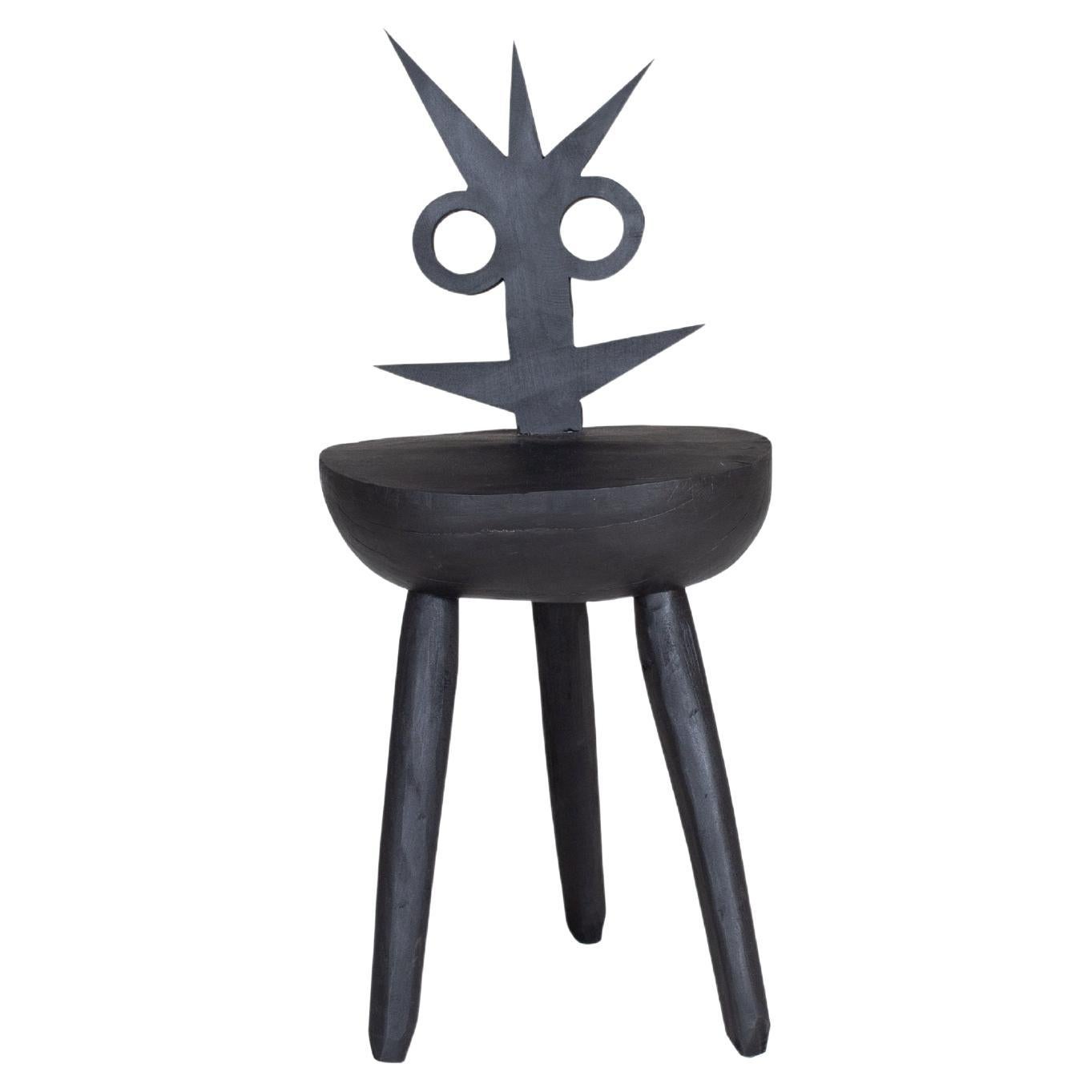 Lumpy Black Chair by Pulpo For Sale