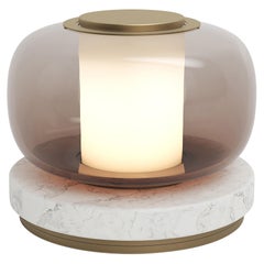 Luna A Desk Lamp in Satin Brass