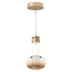 Luna A Small Pendant in Satin Brass