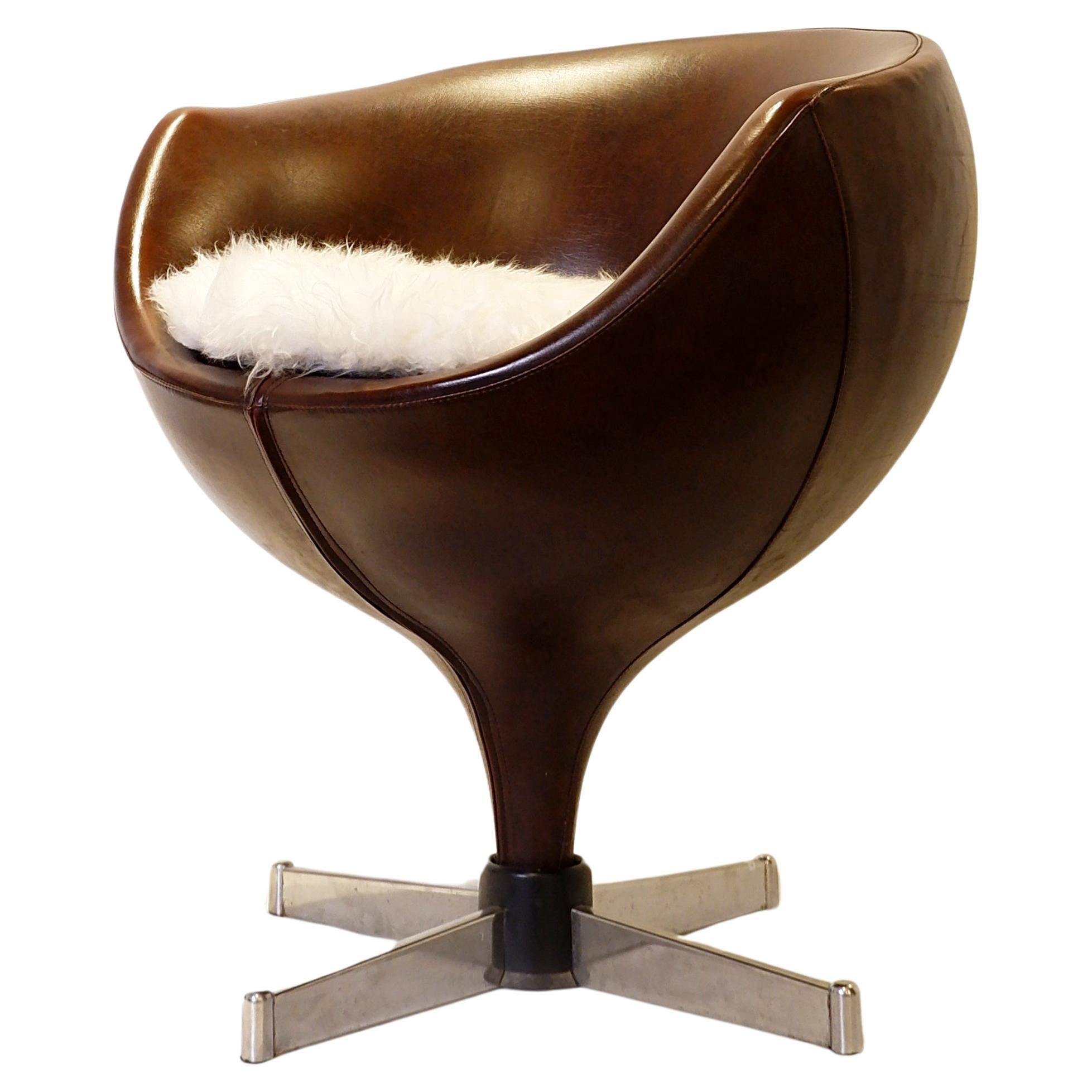 Luna Ball side chair by Pierre Guariche, 1960's For Sale