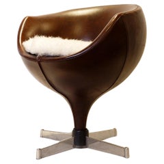 Vintage Luna Ball side chair by Pierre Guariche, 1960's