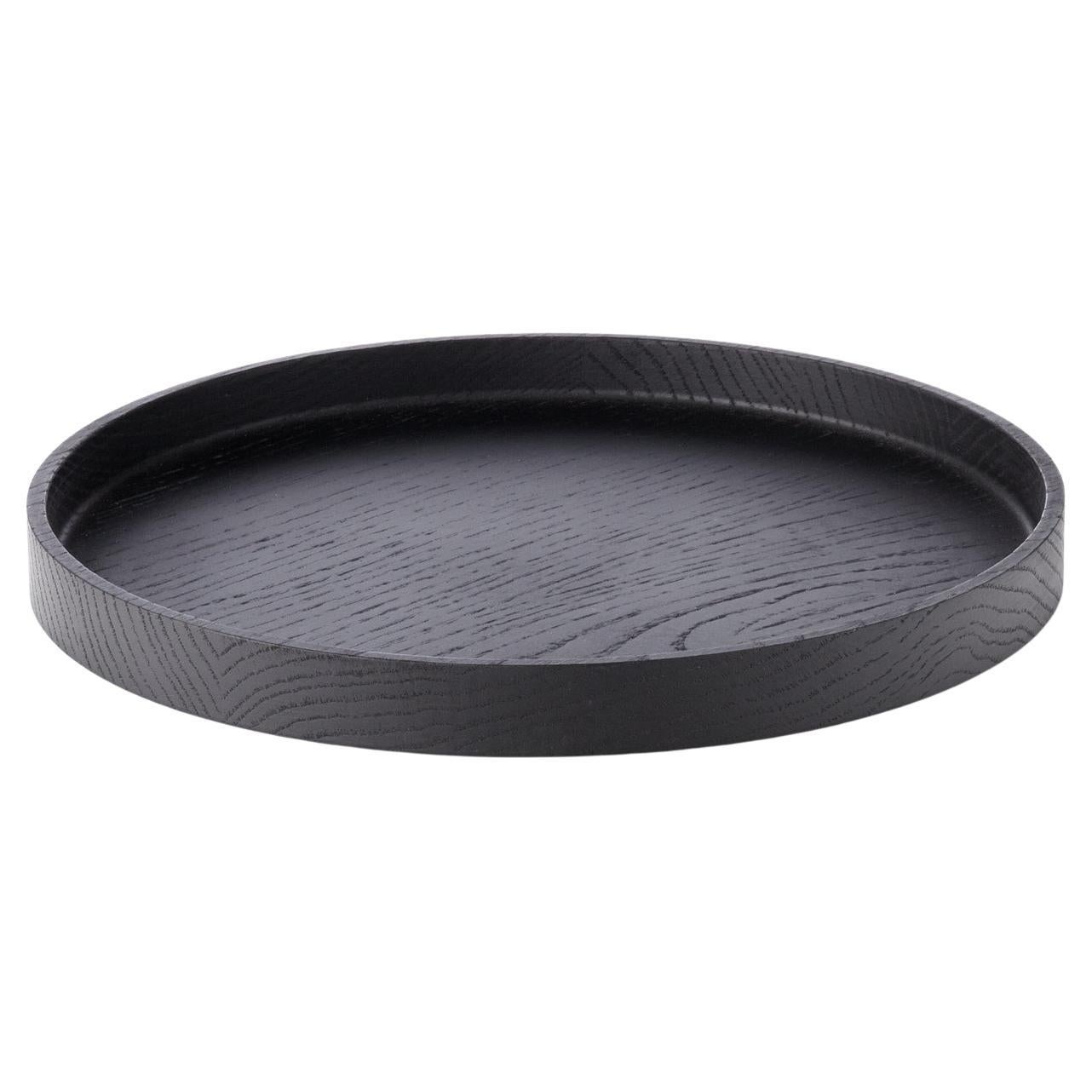 Plateau Luna en Oak Oak teinté noir par Applicata