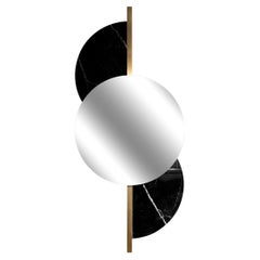 Luna Brass and Marble Mirror 