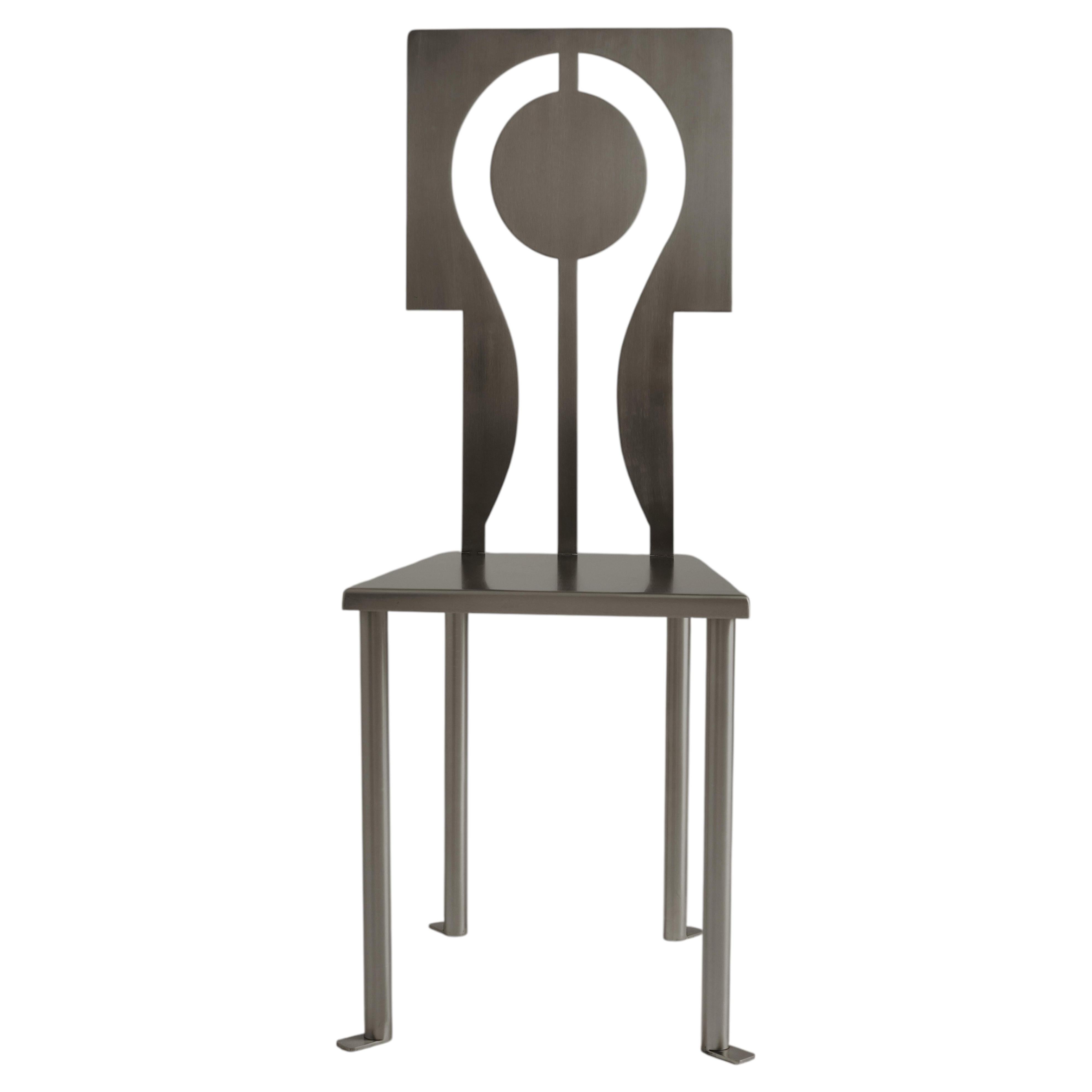 Luna Chair in Stainless Steel by Animate Objects