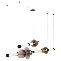 Luna Chandelier 2 Tier in Blackened Steel