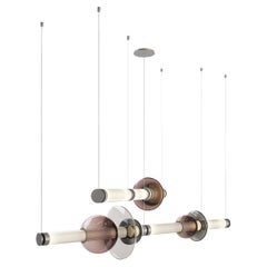 Luna Chandelier 2 Tier in Satin Nickel