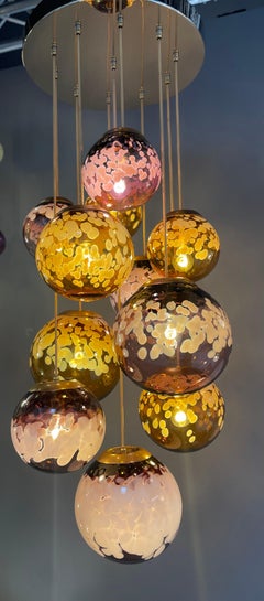 Luna Chandelier by Roast Featuring Individually Blown Glass Globes