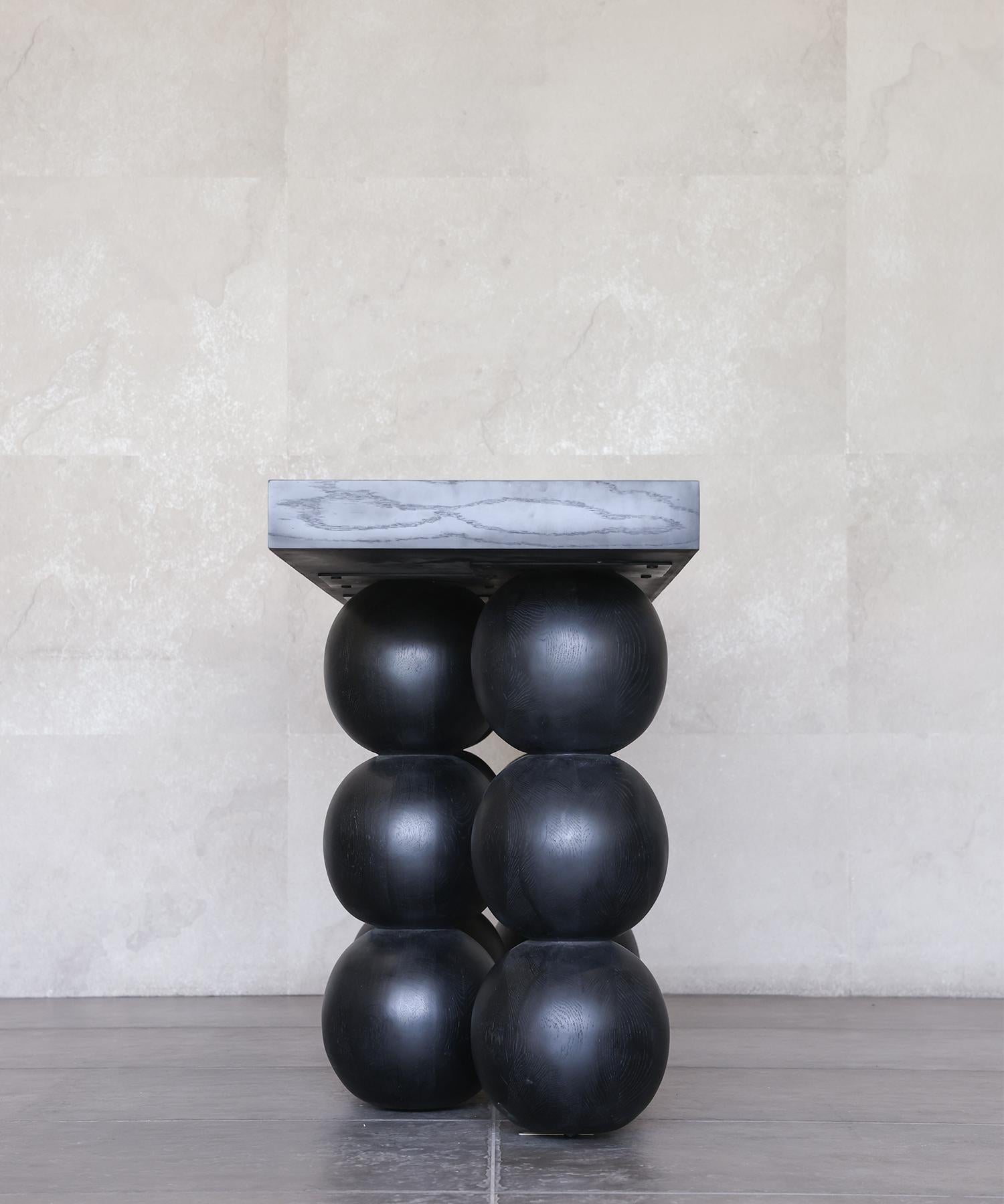 LUNA CONSOLE TABLE - Ebony Black Oak SHO MODERN In New Condition For Sale In Laguna Niguel, CA