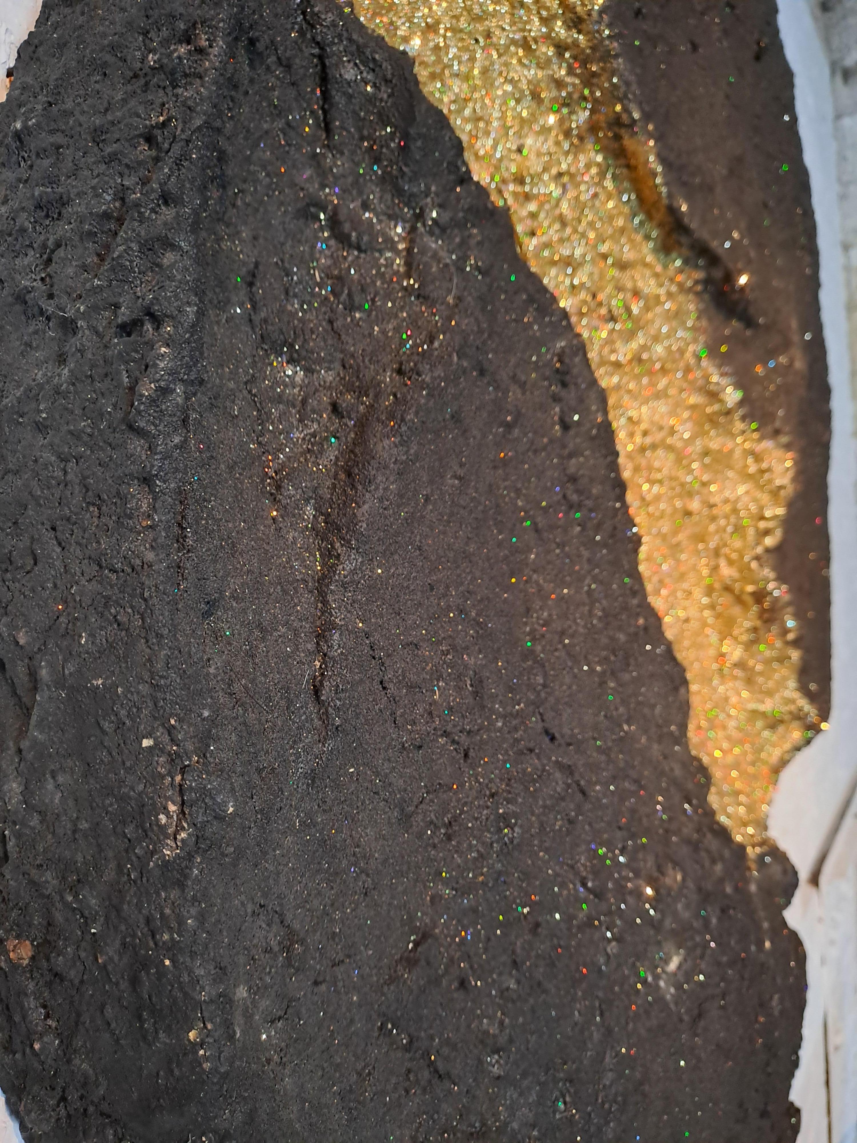 Fatto a mano Opera d'arte 'Luna d'oro' di Ottavio Fabbri in vendita