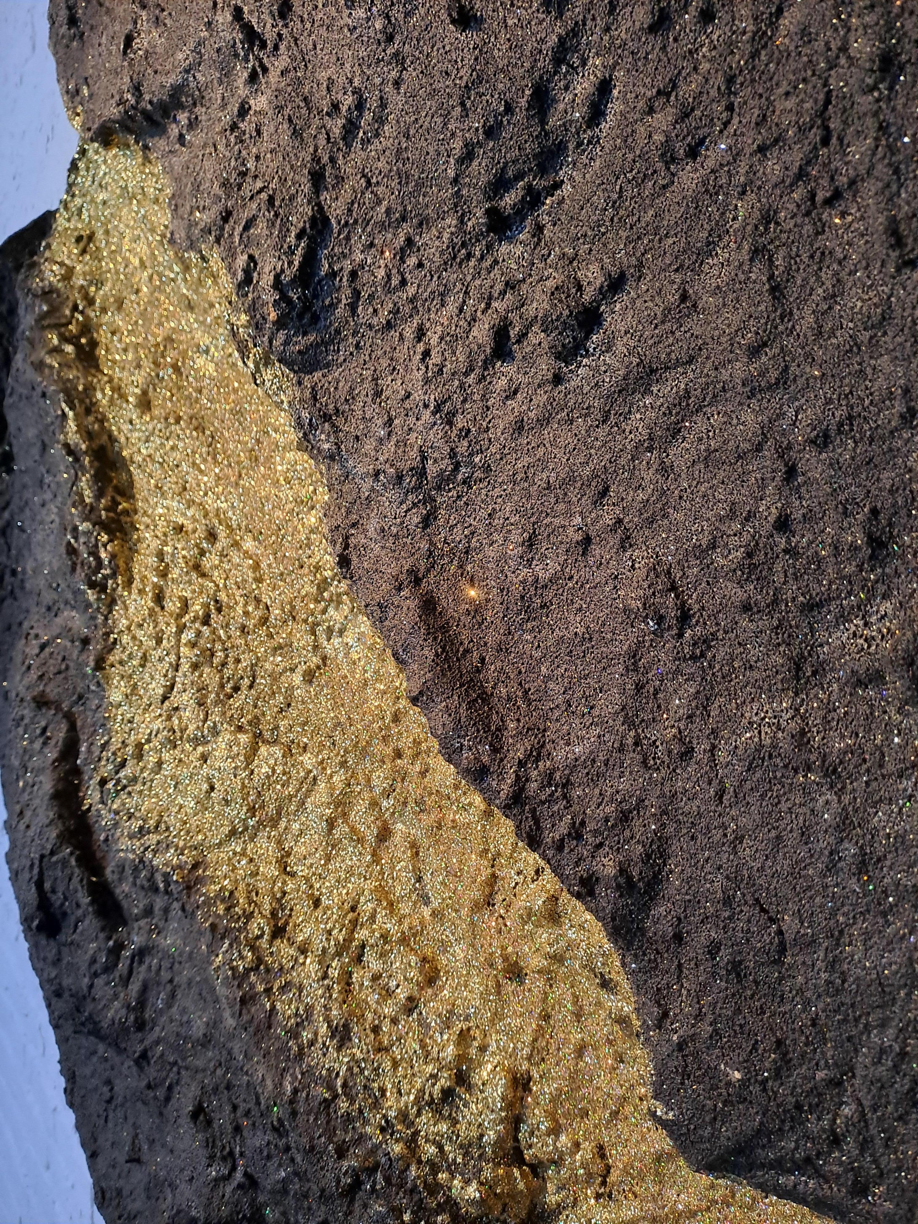 Metallo Opera d'arte 'Luna d'oro' di Ottavio Fabbri in vendita