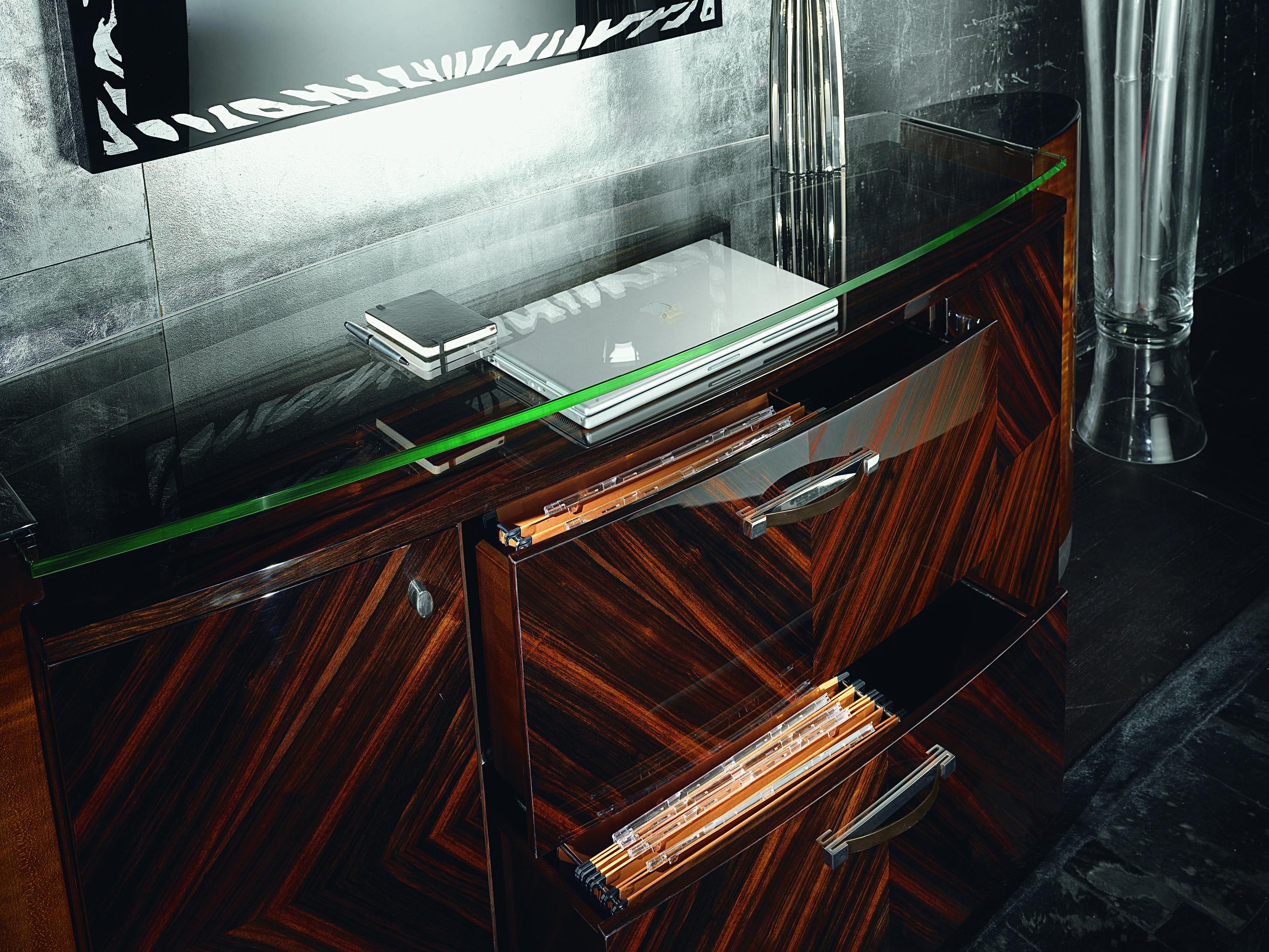 Art Deco Luna Deco Credenza Oval For Sale