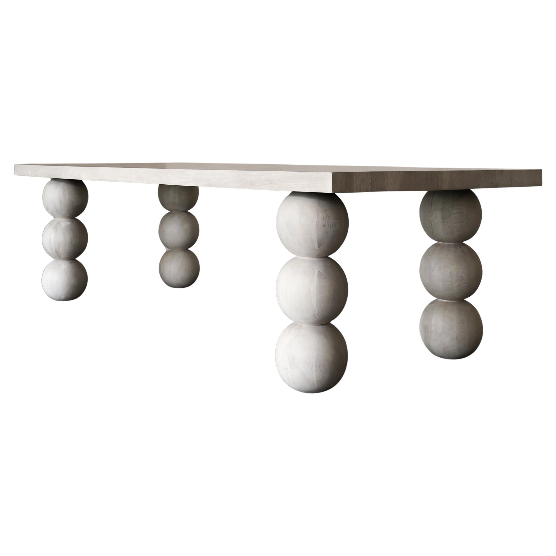 LUNA DINING TABLE - Bleached White Oak SHO MODERN