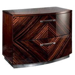 Luna Ebony Macassar, File Cabinet by Giorgio Collection